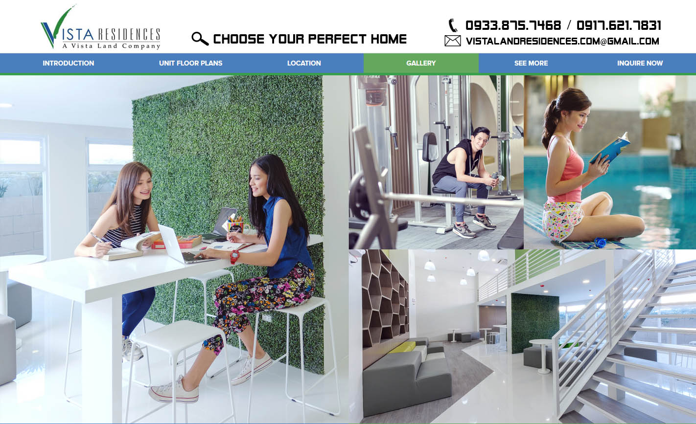 Vista LandVista Land Residences Vista Plumeria Manila banner Residences contact page banner