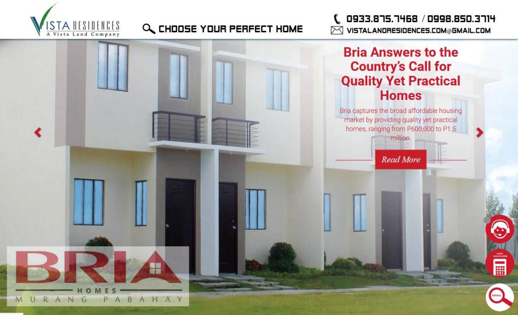 Vista Land Residences - Bria Homes banner
