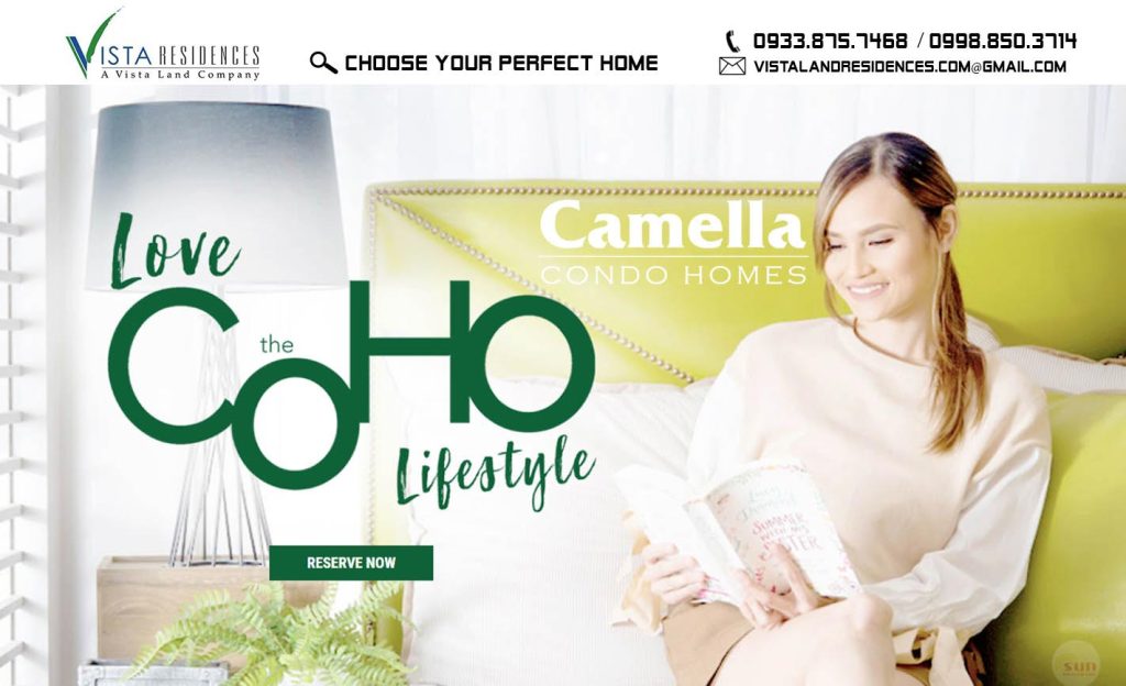 Vista Land Residences Camella Condo Homes banner