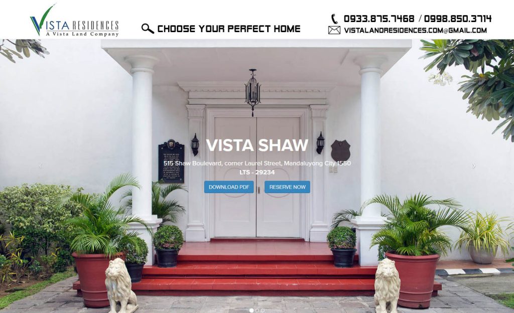 Vista Land Residences Vista Shaw Mandaluyong banner