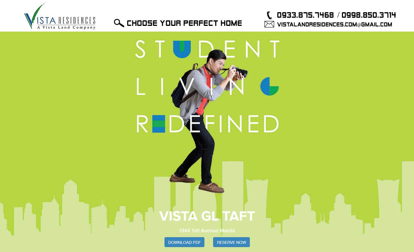 Vista Land Residences Vista GL Taft Manila banner