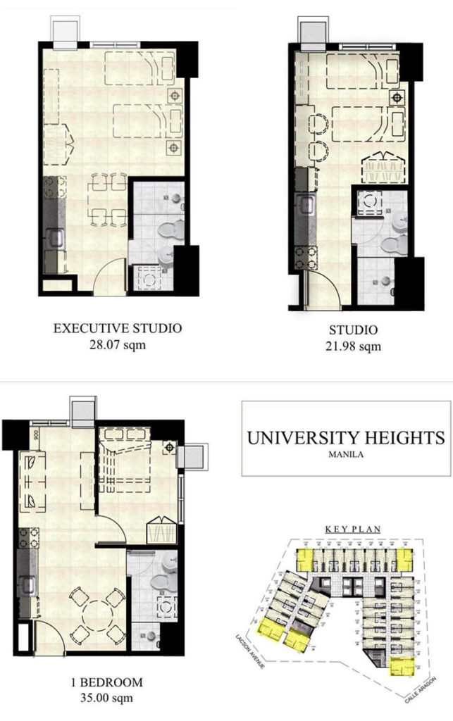 Morrision Heights Espana - Manila Condo Floor plan